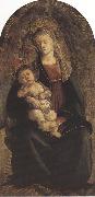 Madonna of the Rose Garden or Madonna and Child with St john the Baptist (mk36) Sandro Botticelli